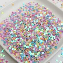 30g de Lantejoulas Hexagonais de 3mm | Cores Variadas, Confete Multicolorido, Adequado para Decorações, Casamentos, Suprimentos para Festa de Aniversário, Arte de Unhas, Artesanato de Presente, Slime e Lançamento de Celebração - Multicolorido - Visão 4