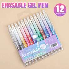 Nouveaux stylos-gel à bouton-poussoir colorés, ensemble de 12/24/36 couleurs de stylos-gel rétractables et effaçables, convient aux étudiants, au dessin, au marquage, séchage rapide, sans bavure, fournitures de papeterie et d'art - Multicolore - Voir 16