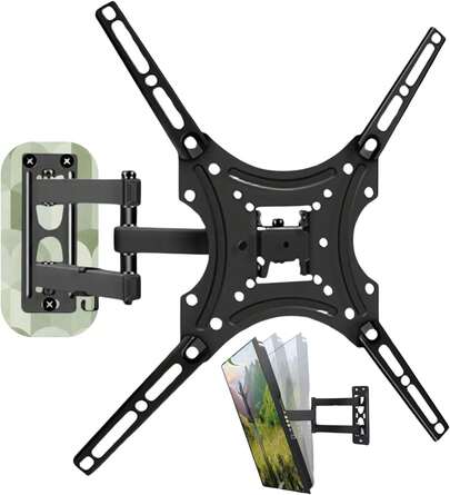 Soporte de Pared con Brazo para TV y monitores, Pantallas de 14" a 55 hasta 20 Kg, Resistente