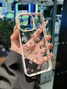 Flower A Pink Floral Phone Case, All Inclusive Anti Drop Case With Versatile Design Compatible With IPhone 13/16/17/15/14/13/12/11 - Multicolor - View 4