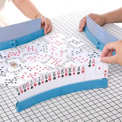 Poker Card Holder, 4pcs/1Set Expandable & Upgradeable Plastic Card Holder, Carnival, Halloween, Interactive, Party & Holiday Games