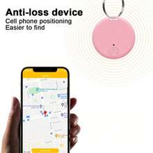 Localizador de llaves, alarma antipérdida, rastreador GPS inteligente compatible con para mascotas, perros y niños, billetera con llaves, buscador de alarma antipérdida - Redondez negra - Ver 7