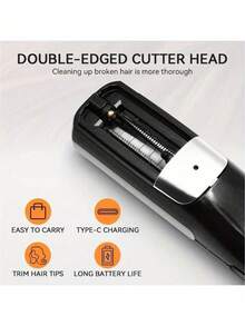 FollowBreak USB Rechargeable Cordless Hair Splitter, Automatic Hair Forker, Women Hair Forking Trimmer, Automatic Hair Forking Clipper, Suitable For Damaged Hair Care, Split End And Frizz Removal, Ideal Gift For Women, Daily Styling Tool - Multicolor - View 5