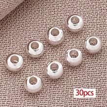 30pcs 18K Gold Filled Spacer Beads Round Smooth Spacer Mini Seamless Brass Beads For DIY Crafts Jewelry Making 2/2.5/3/4/5/6mm - Multicolor - View 16