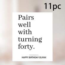 Custom Label For Champagne Bottle Birthday Gift,Customize Text,Gold Confetti Milestone Birthday Wine Label,80 & Fabulous,Custom Birthday Wine,Birthday Champagne Mini Bottle Champagne Bridesmaid Personalized Champagne Gift - Multicolor - View 17