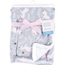 - Cobija de Felpa Unisex para bebé con Respaldo de Sherpa, Unicornio caprichoso, Talla única,40854552 - Verde Oscuro - Ver 2