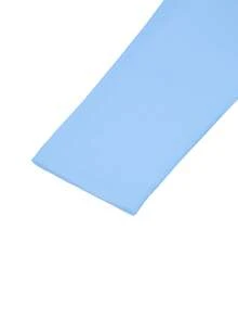 Bộ 2 áo thun nữ trễ vai dáng rộng thoải mái, thích hợp mặc nhà hàng ngày, mùa thu/đông xuân. - Xanh và trắng - Xem 6