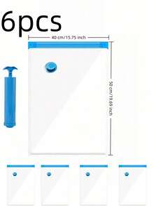 10pcs Transparent Vacuum Compression Storage Bags - Vacuum Clothes Travel Storage Bags, Lightweight Travel Dust Bags, Wardrobe Storage Bags, Luggage Organizer Bags. High-Quality Vacuum Storage Bags With Pump, Suitable For Travel Essentials, Clothes, Bedding, Blankets, Etc. Portable Vacuum Compression Bags, No Electricity Required. Home Decor, Bedroom Decor - Multicolor - View 38