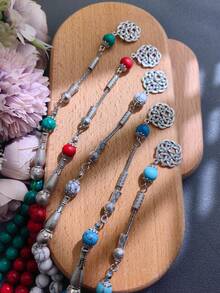 1pc 33 Beads Arabic/Middle Eastern Islamic Prayer Beads, High Quality Niche Prayer Beads For Daily Wear, Praying, Meditation Counting, Elegant And Portable Design (Classic Festival Prayer Beads In Multiple Colors Available) - Multicolor - View 5