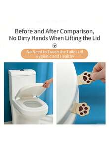 2pcs Toilet Seat Lifter, Creative Toilet Seat Lift Handle, Bathroom Toilet Seat Lifting Tool, Toilet Seat Lifting Assist Tool - Multicolor - View 6