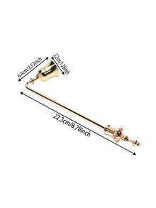 1个金属蜡烛盖，家居厨房装饰手柄香薰工具带灭火器盖 - 彩色 - 查看 11