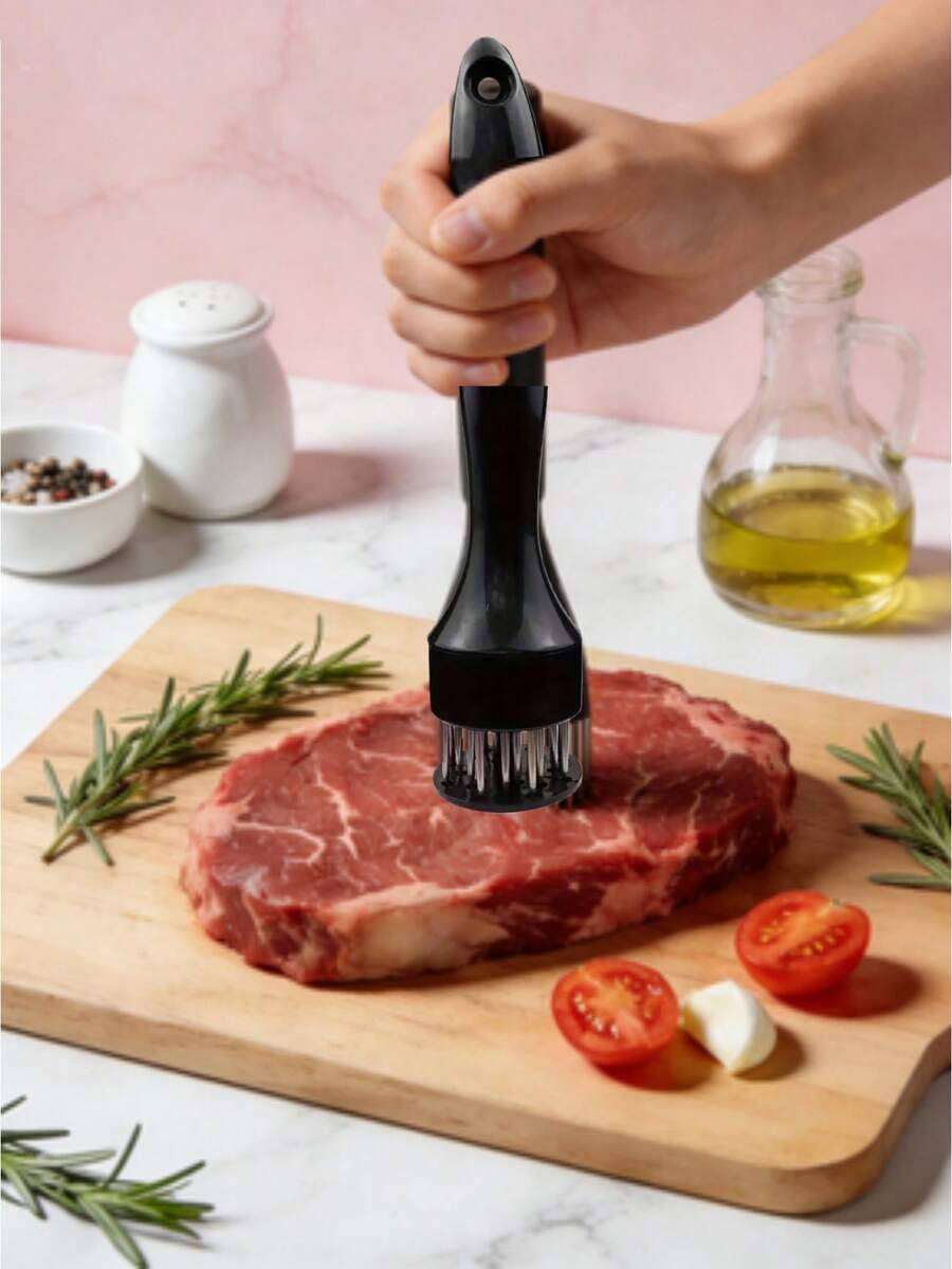 1/2pcs RV Kitchen Meat Tenderizer, RV Camping Kitchen Tool, Stainless Steel Meat Tenderizer, Suitable For Home Kitchen Scenes RV Kitchen Accessories - Multicolor - View 1