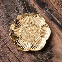 1pc Brass Cup Mat, Suitable For Gongfu Tea Ceremony, Tea Cup Holder, Heat-Resistant Metal Tea Set Accessory - Multicolor - View 42