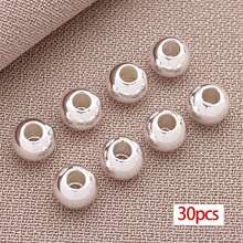 30pcs 18K Gold Filled Spacer Beads Round Smooth Spacer Mini Seamless Brass Beads For DIY Crafts Jewelry Making 2/2.5/3/4/5/6mm - Multicolor - View 22