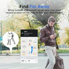 Rastreador gps inteligente para iOS, encuentra mi aplicación, etiqueta de aire, buscador de llaves, bolsa para bicicleta, artículo antipérdida, rastreador inteligente - blanco - Ver 5