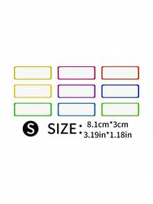 1套卡通彩色創意磁性黑板冰箱貼紙筆記便條標籤