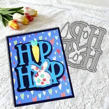 Troqueles creativos de conejito de Pascua, plantillas de estarcido para álbumes de recortes DIY y tarjetas de felicitación, herramientas para hacer tarjetas, plantillas de corte de papel para manualidades, plantillas de troquelado para hacer tarjetas de regalo. - Plateado - Ver 3