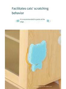 1件装宠物猫抓板、梳毛刷、按摩刷，用于去除脱落的毛发 - 彩色 - 查看 6