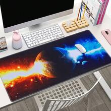 1pc Extra Large Professional Mouse Pad, Ice And Fire Binary Star System Computer Gaming Mouse Pad, Super Sized Gaming Desk Mat, Suitable For Computer Mouse, Durable Non-Slip Natural Rubber Base, Applicable For Office, Computer, Keyboard, Laptop And Home Desk - Multicolor - View 6
