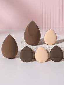 4/6/8PCS Makeup Tools Set Including:Makeup Sponges+Mini Air Cushion Powder Puffs - Multicolor - View 9