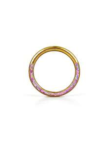 时尚蛋白石鼻环，316L不锈钢材质，鼻中隔环，男女通用耳环，身体穿刺饰品，低过敏性，易于清洁，铰链式闭合设计，适用于耳软骨、耳廓、耳垂、耳屏、耳廓内侧等部位。 - N051 - 查看 20