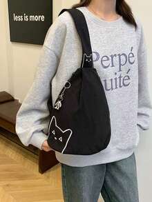 旅行大师运动时尚小众轻便单肩骑行斜挎包，多功能大容量斜挎胸包，化妆间装饰 - 彩色 - 查看 2