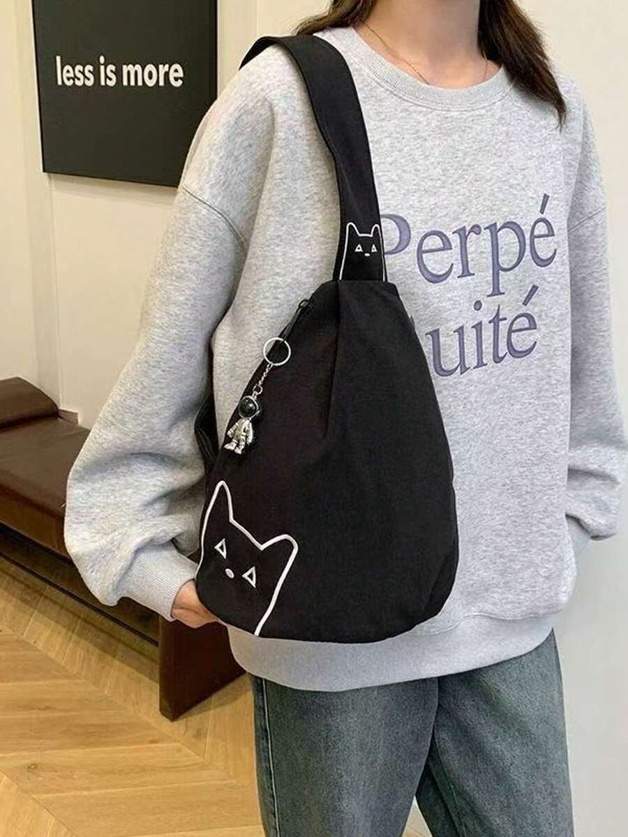 旅行大师运动时尚小众轻便单肩骑行斜挎包，多功能大容量斜挎胸包，化妆间装饰