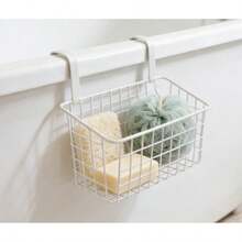 Iron Over-The-Door Bathroom Storage Baskets Small Black & Large 2-Color Options, Multi-Purpose Hanging Caddies For Bathroom - Multicolor - View 6