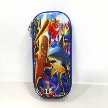 1个大容量意大利字符（Cicciopasquini、Belfagor、Cipollone）铅笔盒，宽敞的办公用品收纳盒，采用耐用的拉链设计，适用于钢笔、马克笔、笔记本等 - 意大利主题 - 彩色 - 查看 12