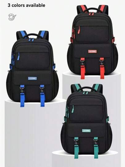 New Backpack For 9-16 Years Old Boys & Girls, Simple School Backpack For Elementary & Middle School, Casual Laptop Bag For Campus & Travel