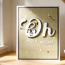 Creative Prayer Dies, DIY Scrapbooking Album And Embossing Stencil, Greeting Card Making Tool, Card Paper Cutting Crafts ,Gift Card Making Template Die Cuts. - Silver - View 2