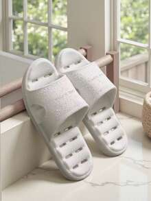 Comfortable Non-Slip EVA Bathroom Slippers, Suitable For Indoor/Outdoor, Home, Shower Use Year-Round - White - View 8