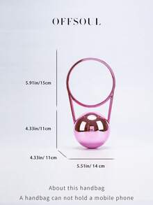 白色新娘婚礼仪式包，高端优雅晚宴手拿包，女士软柄手提包，适合派对、宴会、海滩度假等场合 - 玫紅色 - 查看 4