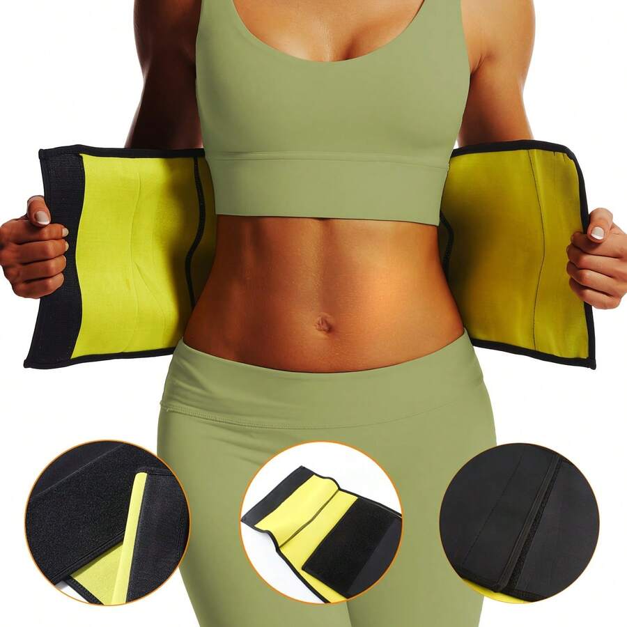 Magic Tape Body Shaping Waist Belt Waist Cincher Abdominal Sweat Sauna Belt Fitness Waist Support Abdominal Belt - XXXL - Xem 1