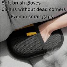 1pc Reusable Pet Hair Removal Glove - Effective For Cleaning Pet Hair From Carpets, Sofas, Pet Beds And Furniture, Easy-To-Use Household Cleaning Tool - Multicolor - View 9