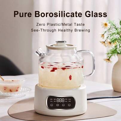 LIPETY All-Glass Electric Kettle - A Portable Office Kettle, Suitable For Boiling Water And Brewing Herbal Tea In The Office.