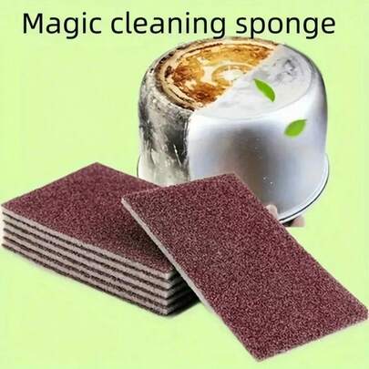 Magic Cleaning Sponge, Pot Bottom Cleaning Descaling Sponge, Rust Removal Sponge, Dish Washing Sponge Block, Cleaning Cloth, Decontamination, Cleaning Supplies, Cleaning Tools, Back To School Supplies, Kitchen Supplies, Bathroom Supplies, Home Supplies, Household Supplier