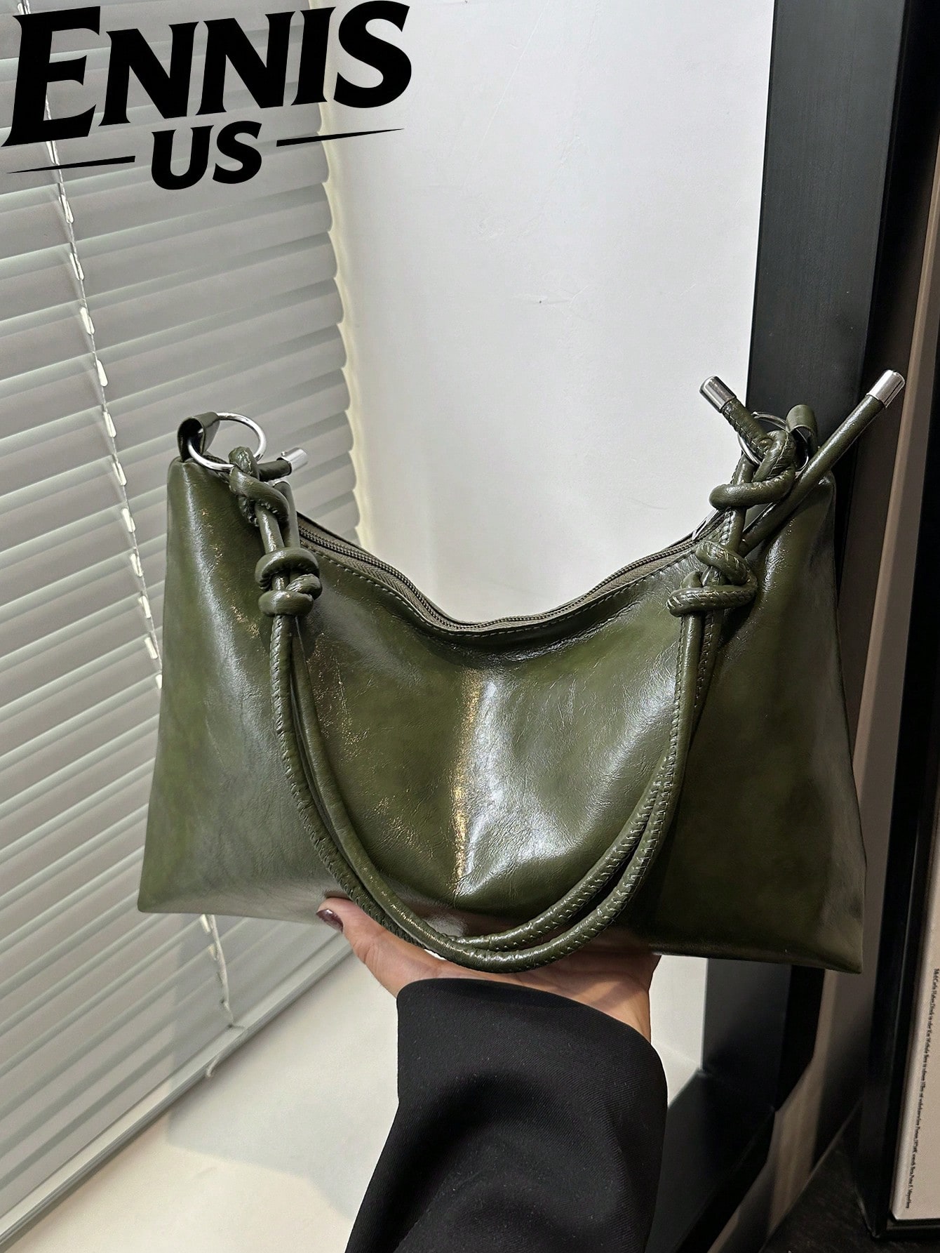 Minimalist crescent crossbody