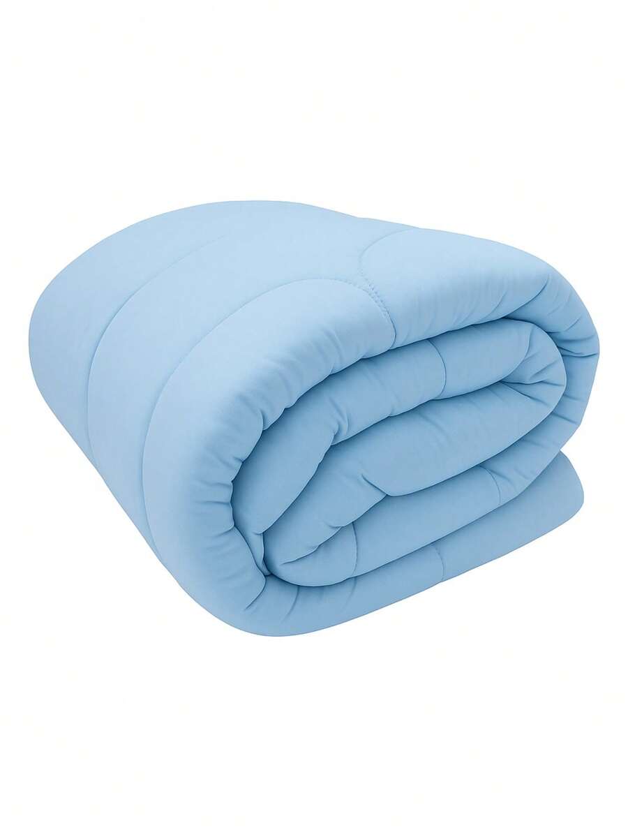 Hypoallergenic Single Duvet, Double-Sided, 100% Cotton, 200 Thread Count - 藍色 - 查看 1