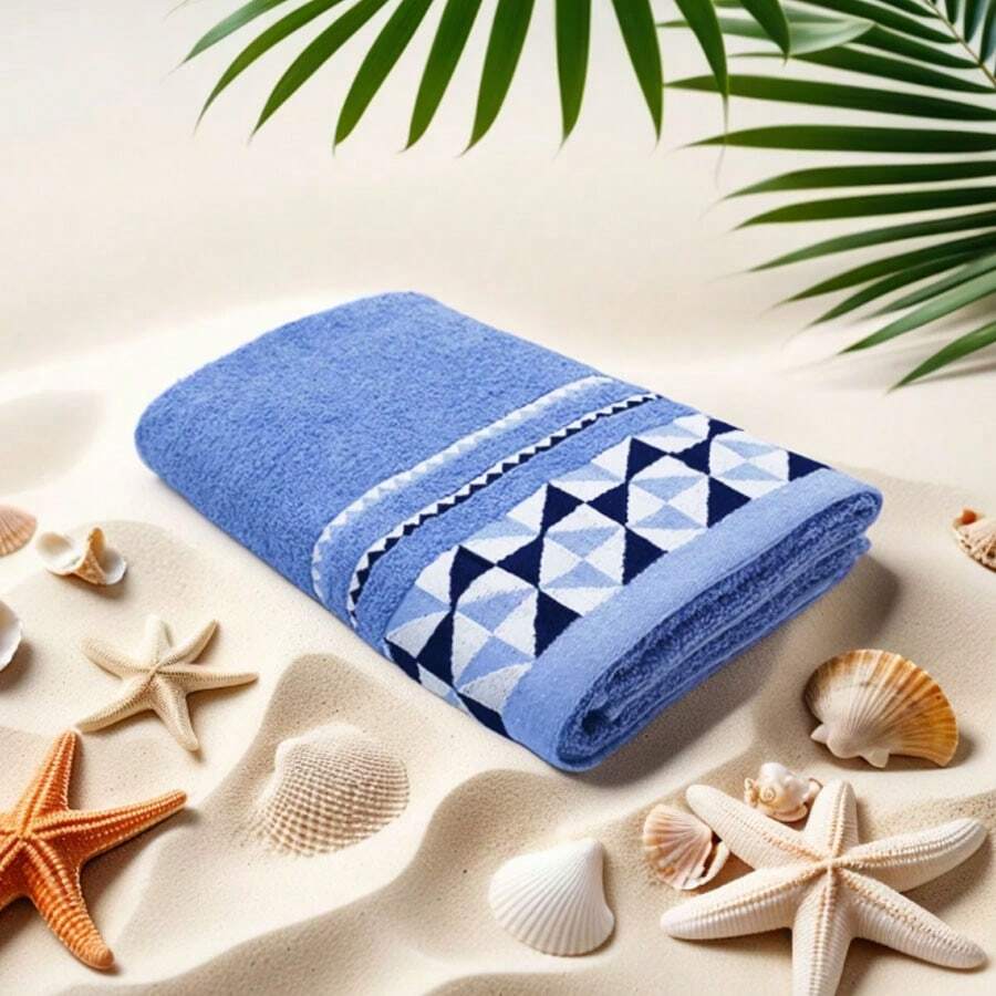Bath Towels - Blue - View 1