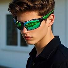 Lightweight Polarized Sport  For Men & Women, Comfortable Fashion Shades For Outdoor Activities - Green - View 5