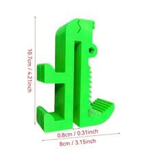 鳄鱼钩动物造型淋浴房玻璃挂钩 - 免钻孔毛巾架，浴室适用，易于安装，防滑夹式配件 - 彩色 - 查看 6