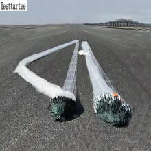 Teettartee 户外钓鱼露营三层尼龙鱼网，鲤鱼刺网，悬挂式渔网，网眼尺寸8厘米，加粗2.0号线，适合捕捞大型鱼类，加长型刺网 - 彩色 - 查看 10