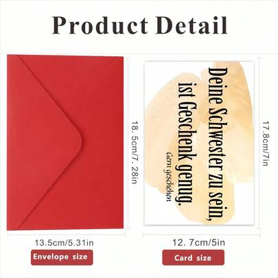 1pc Funny Birthday Greeting Card, Gift Card, Suitable For Siblings, Birthday Gift