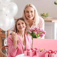 "I Love You" "Mom" Bouquet And Letter Gift Box - With Ribbon Fillable Paper Box, Suitable For Chocolates, Fresh Flowers, Souvenirs, Perfect Mother's Day Or Christmas New Year Party Birthday Gift - Multicolor - View 7