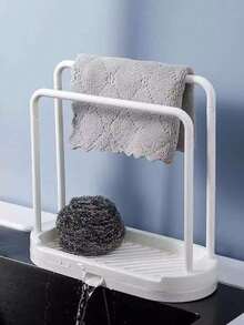 1pc Multi-Function Kitchen Sink Organizer Rack, Can Hold Sponges, Cloths, Brushes, Dishwashing Brushes And Other Kitchen Supplies, Essential For Desktop Organization - Multicolor - View 7