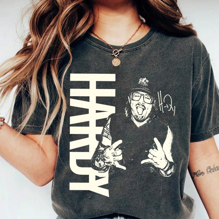 16_Hardy Funny Shirt Hardy Concert Tour Shirt Hardy Rapper Shirt Vintage Hardy 90s Shirt Men Women - 黑色 - 查看 1