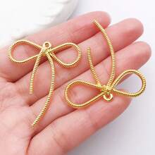 5/10个 42x37mm 彩色涂漆金属合金领结钥匙扣，DIY钥匙扣和耳环工艺材料 - 均碼 - 查看 14