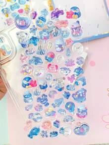 DIY苹果3D立体贴纸，小巧的鼻子水晶贴纸，手机壳装饰贴纸。装饰贴纸礼品。家居装饰，派对装饰，生日礼物，各种节日礼物之选，时尚单品。DIY。 - 彩色 - 查看 2