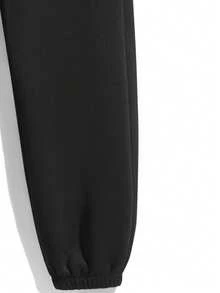 男士保暖内衬运动裤，宽松休闲慢跑裤，适合秋冬季